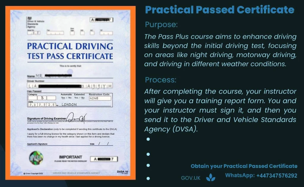 https://globaluklicense.com/uk-driving-licence-support/uk-driving-test-pass-certificates/ Theory and Practical Passed Certificates UK application support