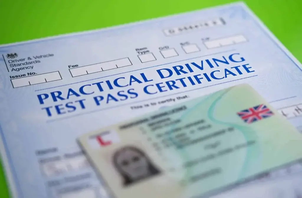 UK Driving Theory and Practical Passed Certificates