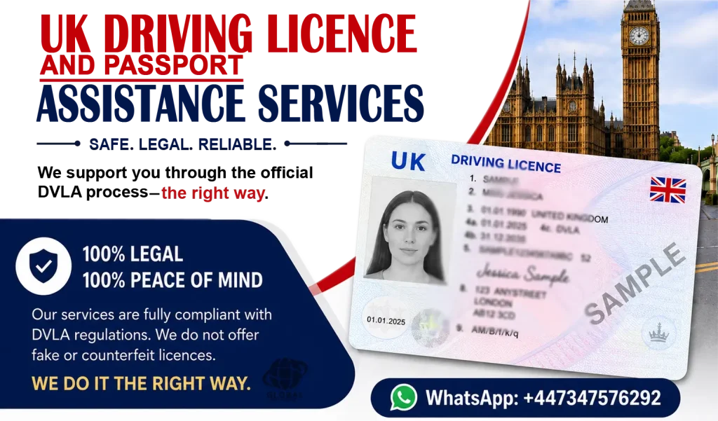 UK document applications support service for driving licence and passport assistance in the UK