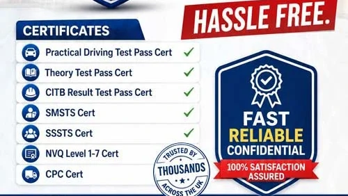 UK Driving Test Pass Certificate Assistance – Theory and Practical Driving Test Pass Certificate Support in the UK